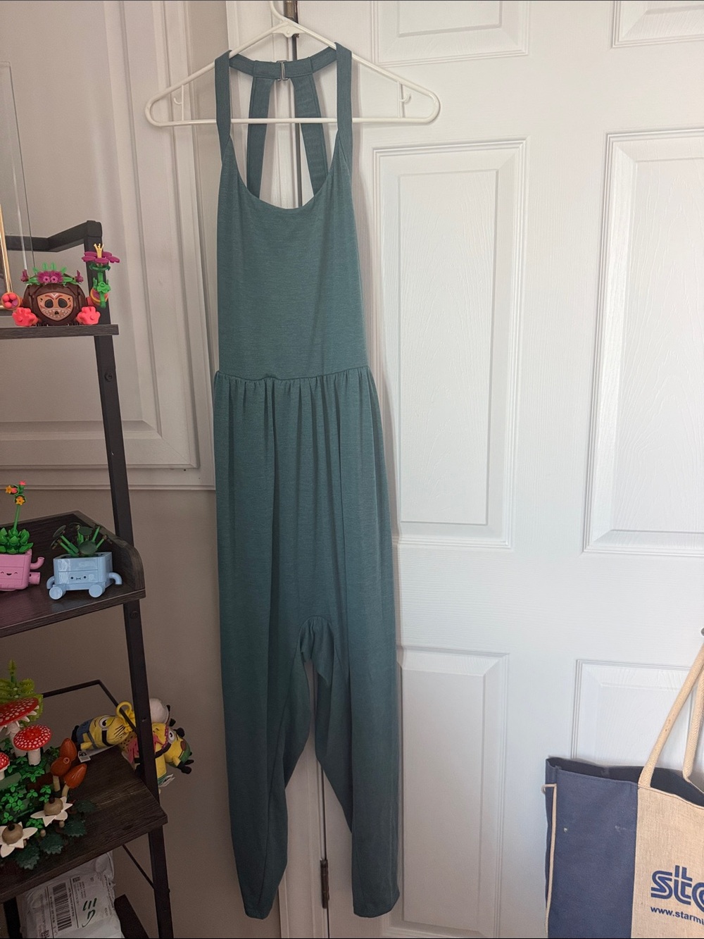 HALARA Teal Racerback Jumpsuit